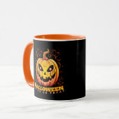Jack-O-Lantern Halloween Pompoen Mok (Voorkant links)