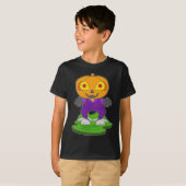 Jack O Lantern Halloween Pompoen T-shirt (Voorkant volledig)