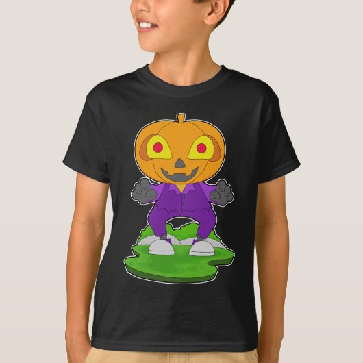 Jack O Lantern Halloween Pompoen T-shirt (Voorkant)