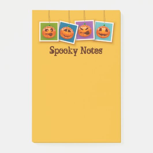 Jack-O-Lantern Halloween Post-It Notes (Voorkant)