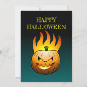 Jack-o-lantern Halloween Pumpkin Kaart (Voorkant)