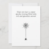 Jack-o-lantern Halloween Pumpkin Kaart (Achterkant)