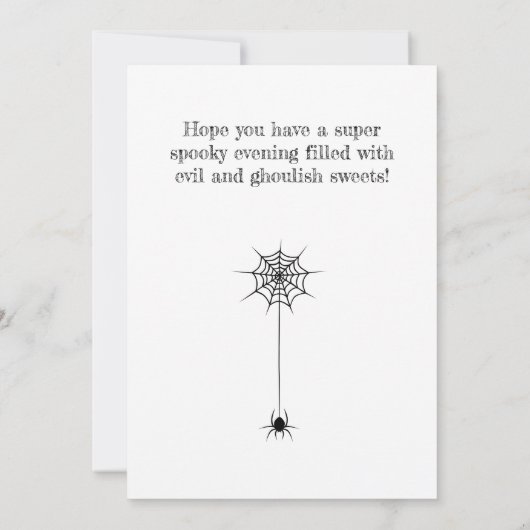 Jack-o-lantern Halloween Pumpkin Kaart (Achterkant)