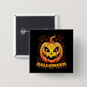 Jack-O-Lantern Halloween Pumpkin Vierkante Button 5,1 Cm (Voorkant /achterkant)
