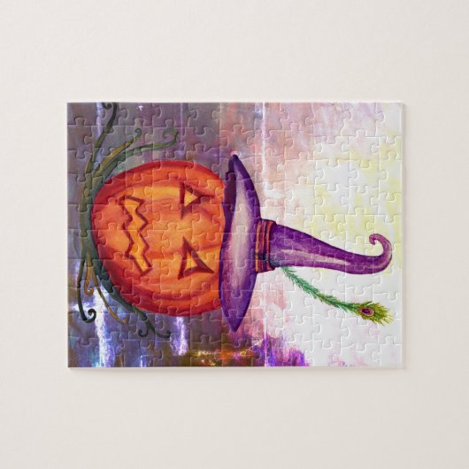 Jack o lantern Halloween Puzzle Legpuzzel (Horizontaal)