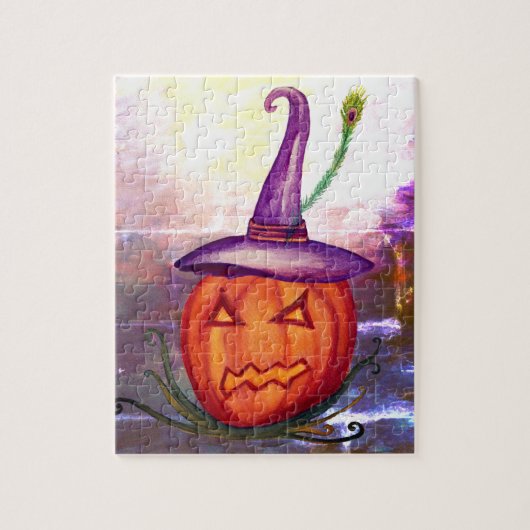 Jack o lantern Halloween Puzzle Legpuzzel (Verticaal)