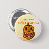 Jack-O-Lantern Halloween Ronde Button 5,7 Cm (Voorkant /achterkant)