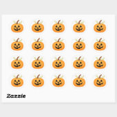 Jack-o’-Lantern Halloween Ronde Sticker (Vel)
