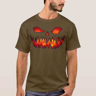 JACK O' LANTERN HALLOWEEN SCARY MEAN PUMPKIN CREEP T-SHIRT