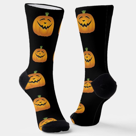 Jack-O-Lantern Halloween sokken (Gebogen)