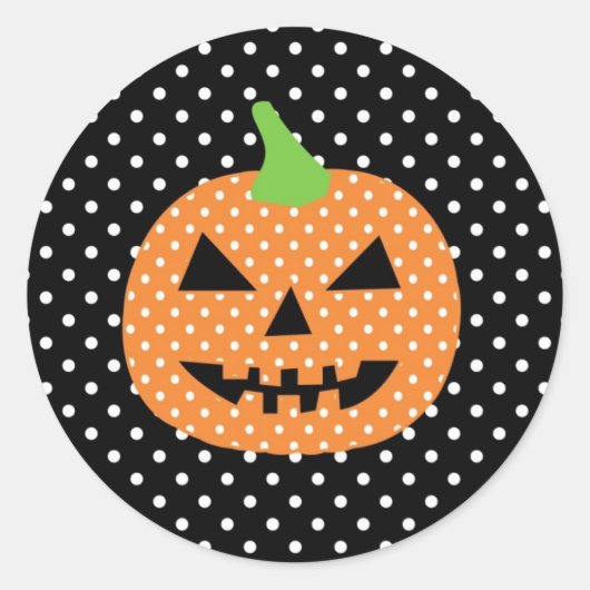 Jack-O-Lantern Halloween Sticker (Voorkant)
