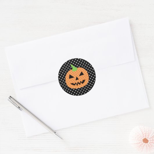 Jack-O-Lantern Halloween Sticker (Envelop)