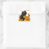 Jack O Lantern Halloween Sticker Black Cat 2 (Tas)