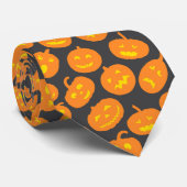 Jack o Lantern Halloween Stropdas (Opgerold)