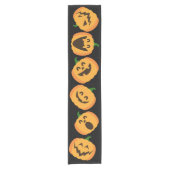 Jack o' lantern Halloween Table Runner Korte Tafelloper (Voorkant)