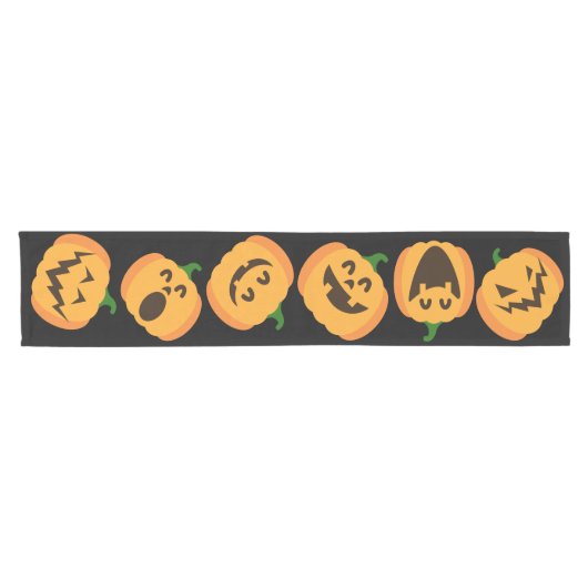 Jack o' lantern Halloween Table Runner Korte Tafelloper (Horizontaal)