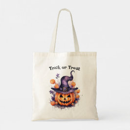 Jack o Lantern Halloween Trick or treat Tote Bag
