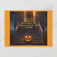 Jack-o-Lantern Halloween Uitnodiging