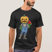 Jack O Lantern Halloween Watermeloen T-shirt (Voorkant)