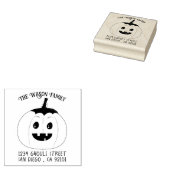Jack-O-Lantern Halloween Wood Art Stamp Rubberstempel (Gestempeld)