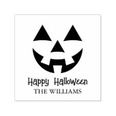 JACK O LANTERN HAPPY HALLOWEEN FAMILIENAAM  ZELFINKTENDE STEMPEL (Design)
