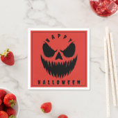Jack-O'-Lantern Happy Halloween Servet (Insitu)