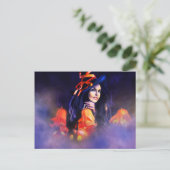 Jack-O-Lantern heks Briefkaart (Staand voorkant)