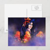 Jack-O-Lantern heks Briefkaart (Voorkant / Achterkant)