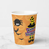 Jack o' Lantern Heksenbord Halloween Papieren Bekers (Links)