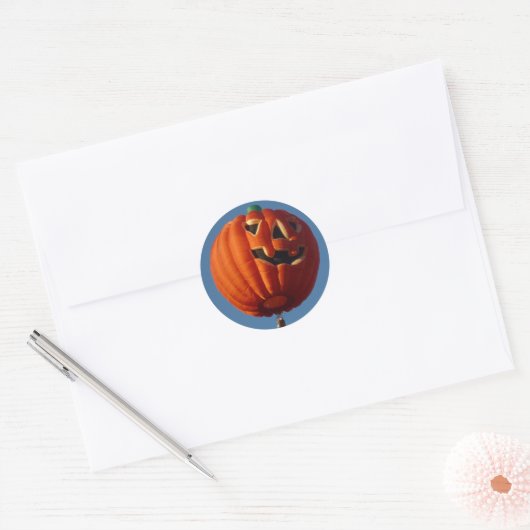 Jack-O-Lantern heteluchtballon Sticker (Envelop)