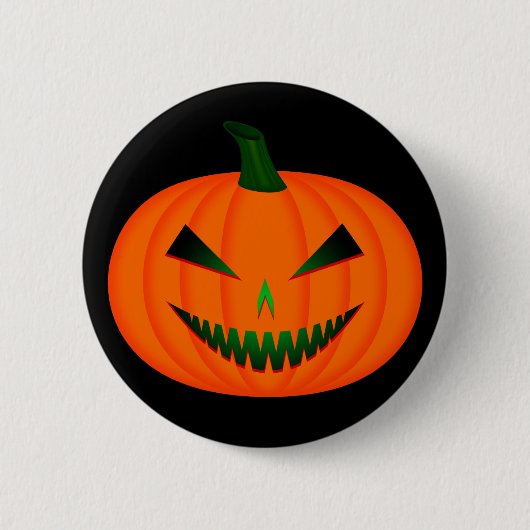 Jack-O'-Lantern I Ronde Button 5,7 Cm (Voorkant)