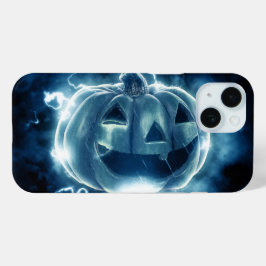 Jack-o-lantern in de regen iPhone 15 case