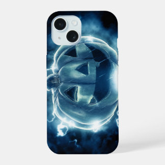 Jack-o-lantern in de regen iPhone 15 case