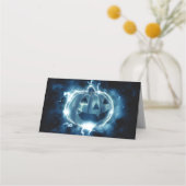 Jack-o-lantern in de regen plaatskaartje (Achterkant)