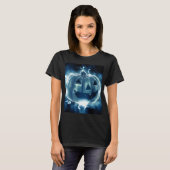 Jack-o-lantern in de regen t-shirt (Voorkant volledig)