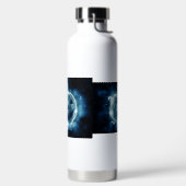 Jack-o-lantern in de regen waterfles (Links)