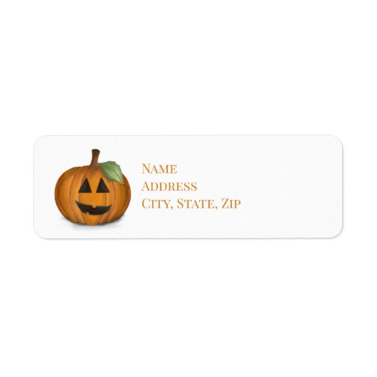 Jack O Lantern in Pompoenveld Label (Voorkant)