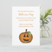 Jack O Lantern in Pumpkin Patch Announcement Aankondiging (Staand voorkant)