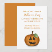 Jack O Lantern in Pumpkin Patch Announcement Aankondiging (Voorkant / Achterkant)