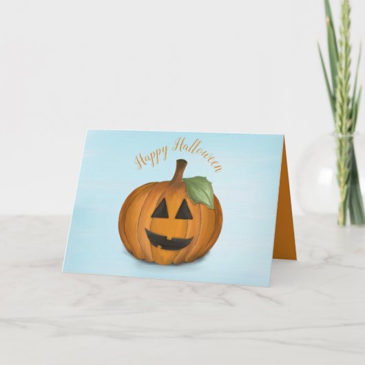 Jack O Lantern in Pumpkin PatchCard Kaart (Voorkant)