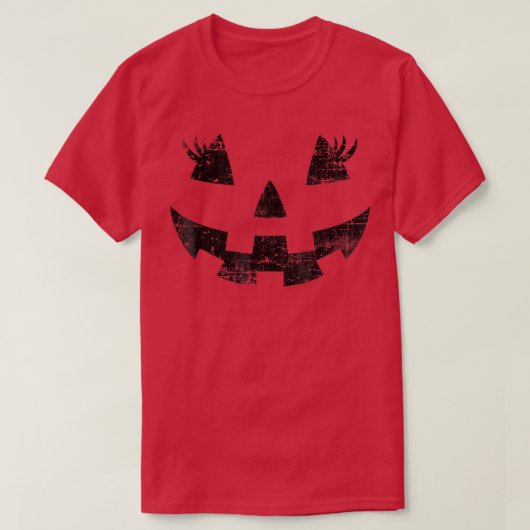 Jack o Lantern Jackolantern Pumpkin Face H T-shirt (Design voorkant)