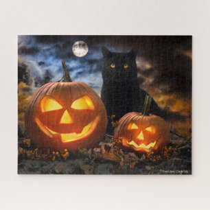 "Jack O' Lantern & Jet" 16x20 Legpuzzel