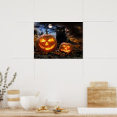 "Jack O' Lantern & Jet" Poster (Keuken)