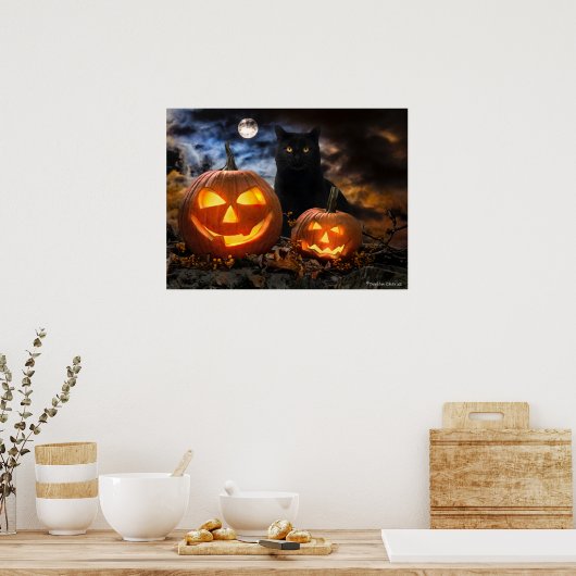 "Jack O' Lantern & Jet" Poster (Keuken)