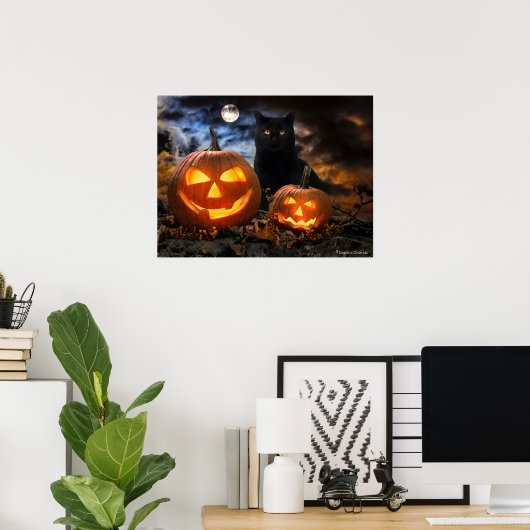 "Jack O' Lantern & Jet" Poster (Thuiskantoor)