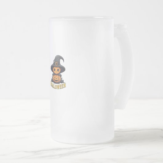 Jack-o’-lantern Jug Matglas Bierpul (Voorkant rechts)