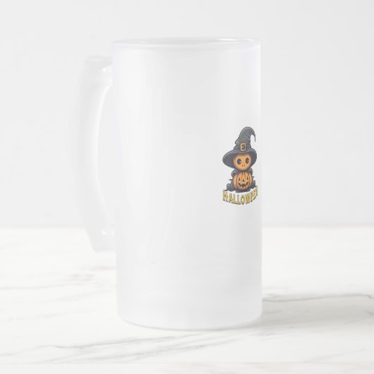 Jack-o’-lantern Jug Matglas Bierpul (Voorkant links)