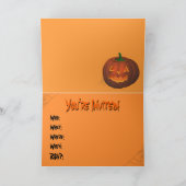 Jack-o-lantern Kards Halloween Party Uitnodigingen (Binnen)
