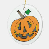 Jack-o-Lantern Keramisch Ornament (Links)