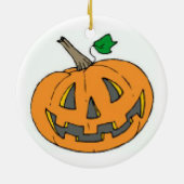 Jack-o-Lantern Keramisch Ornament (Achterkant)
